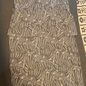 Pact Women's Two-Piece Skirt Set in Sage with White Floral Print